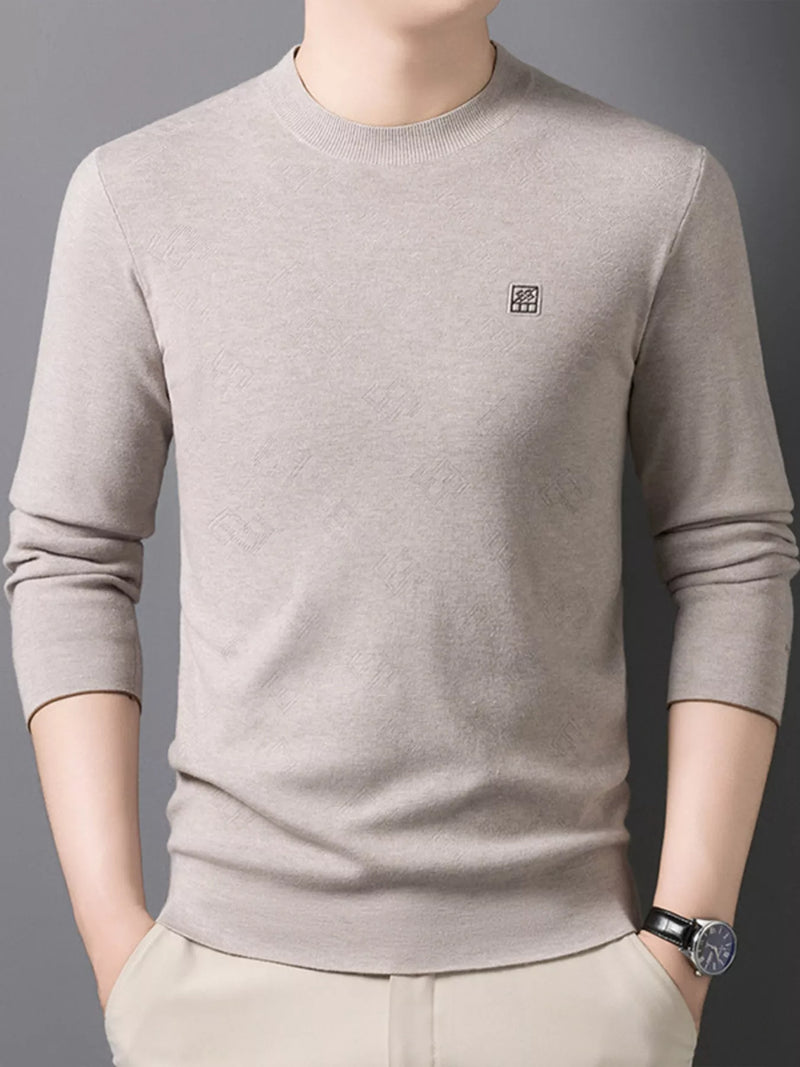 Load image into Gallery viewer, Men's Plus Size Round Neck Slim Fit Knit Top