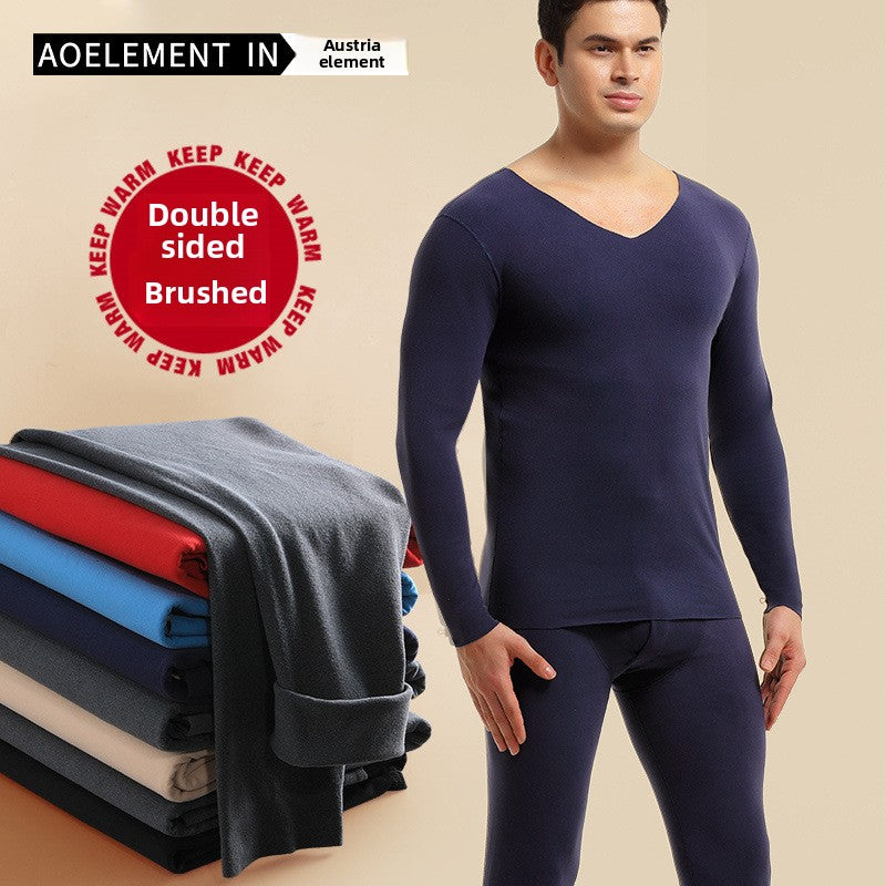 Load image into Gallery viewer, Mens Fleece Lined Thermal Underwear Set