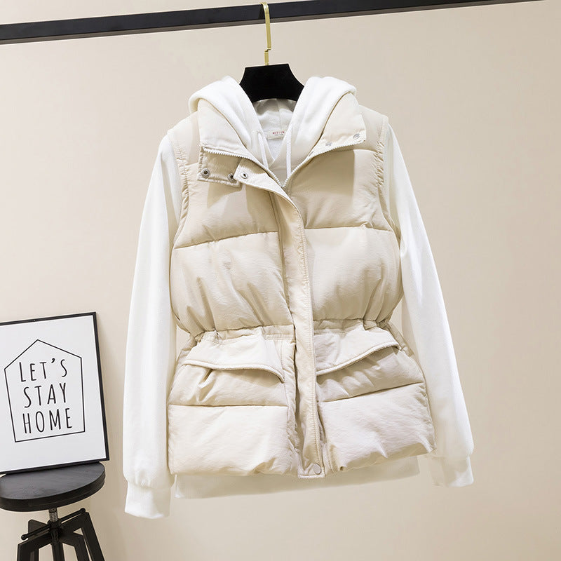 Load image into Gallery viewer, Women's Cotton Padded Vest Sleeveless Casual Jacket – photo 4 of 10