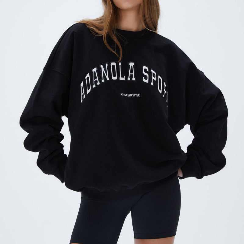 Load image into Gallery viewer, Women's Letter Embroidered Casual Sweatshirt