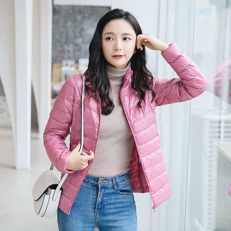 Load image into Gallery viewer, Women's Stand Collar Down Jacket