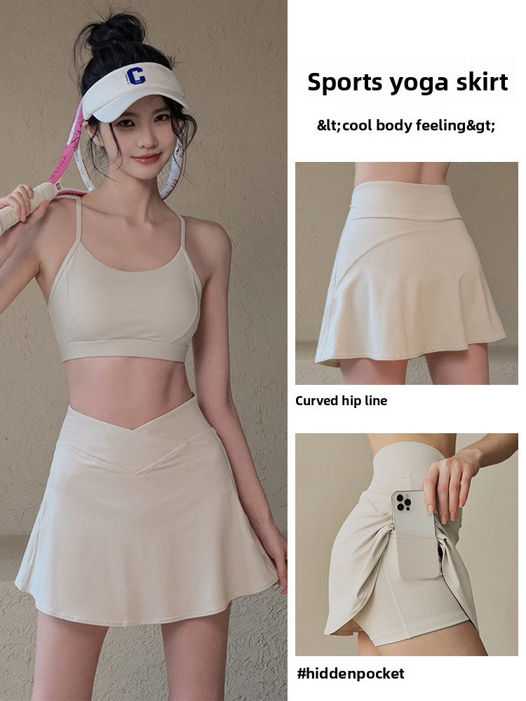 Load image into Gallery viewer, Womens Quick Dry Sports Skirt with Shorts