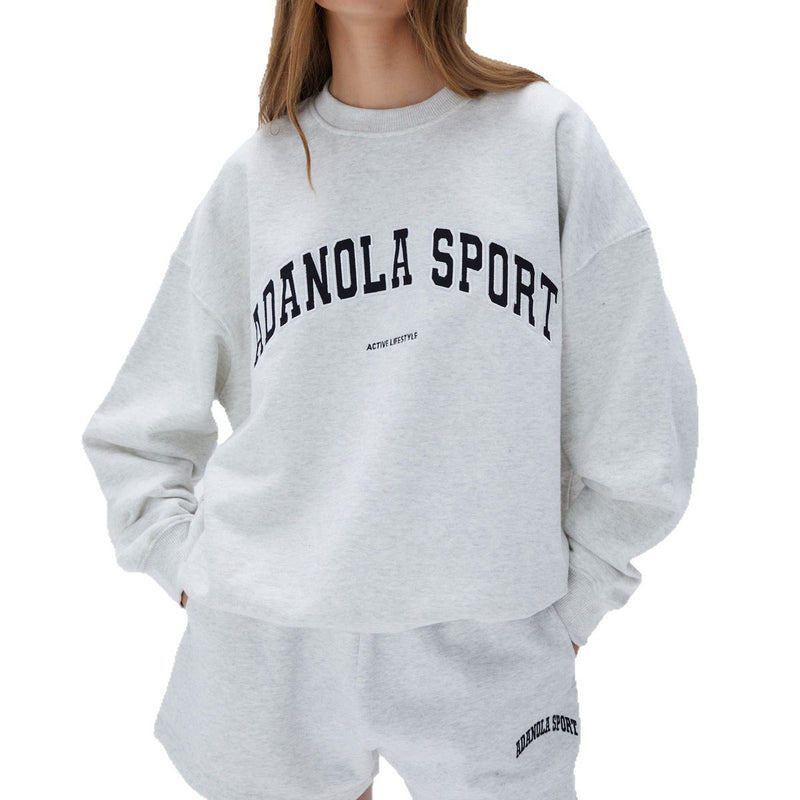 Load image into Gallery viewer, Women's Letter Embroidered Casual Sweatshirt