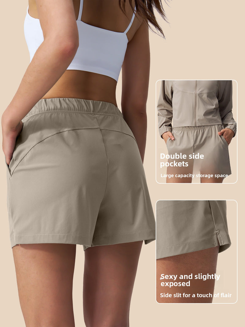 Load image into Gallery viewer, Women's Loose Comfort Yoga Shorts with Side Slits & Pockets