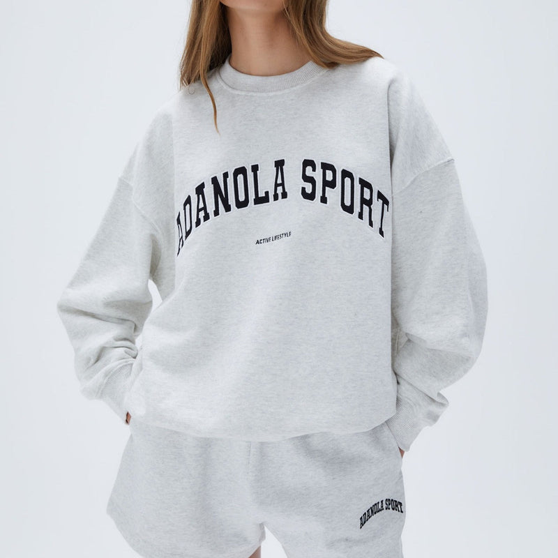 Load image into Gallery viewer, Women's Letter Embroidered Casual Sweatshirt