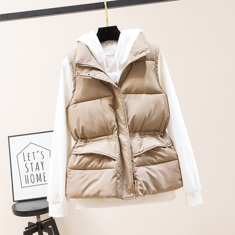 Load image into Gallery viewer, Women's Cotton Padded Vest Sleeveless Casual Jacket – photo 2 of 10