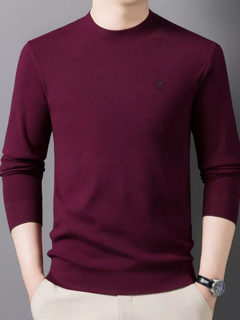 Load image into Gallery viewer, Men's Plus Size Round Neck Slim Fit Knit Top