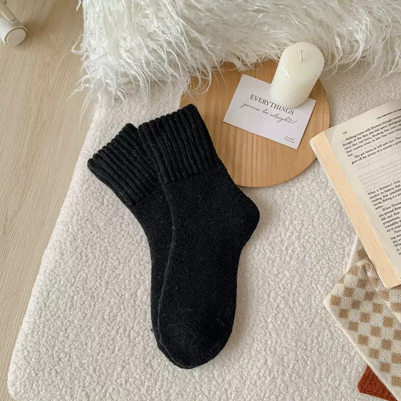 Load image into Gallery viewer, Fleece Lined Terry Mid-Calf Socks