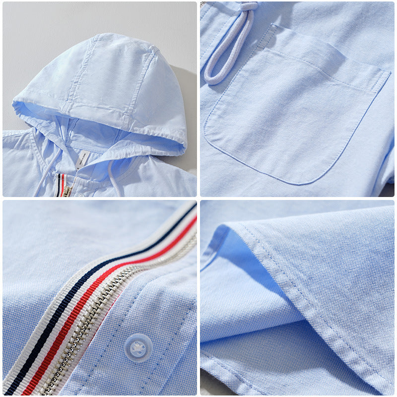 Load image into Gallery viewer, Trendy Hooded Long-Sleeve Shirt