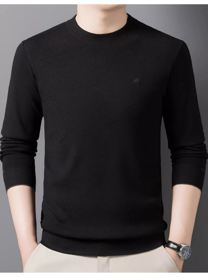 Load image into Gallery viewer, Men's Plus Size Round Neck Slim Fit Knit Top