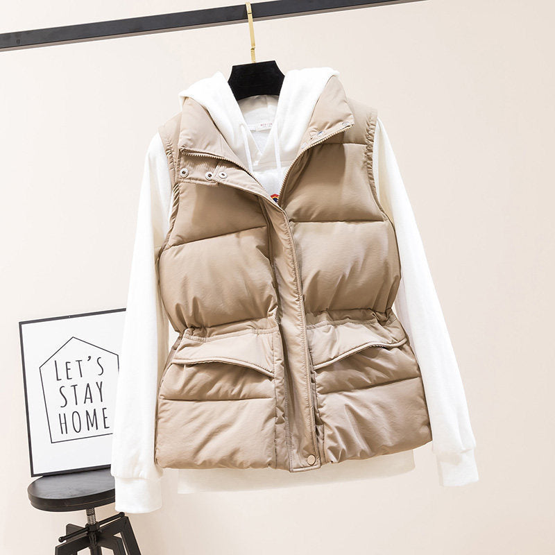 Load image into Gallery viewer, Women's Cotton Padded Vest Sleeveless Casual Jacket