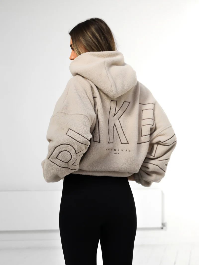 Load image into Gallery viewer, Polar Fleece Embroidered Hooded Sweatshirt