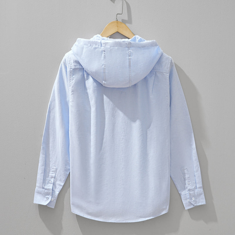 Load image into Gallery viewer, Trendy Hooded Long-Sleeve Shirt