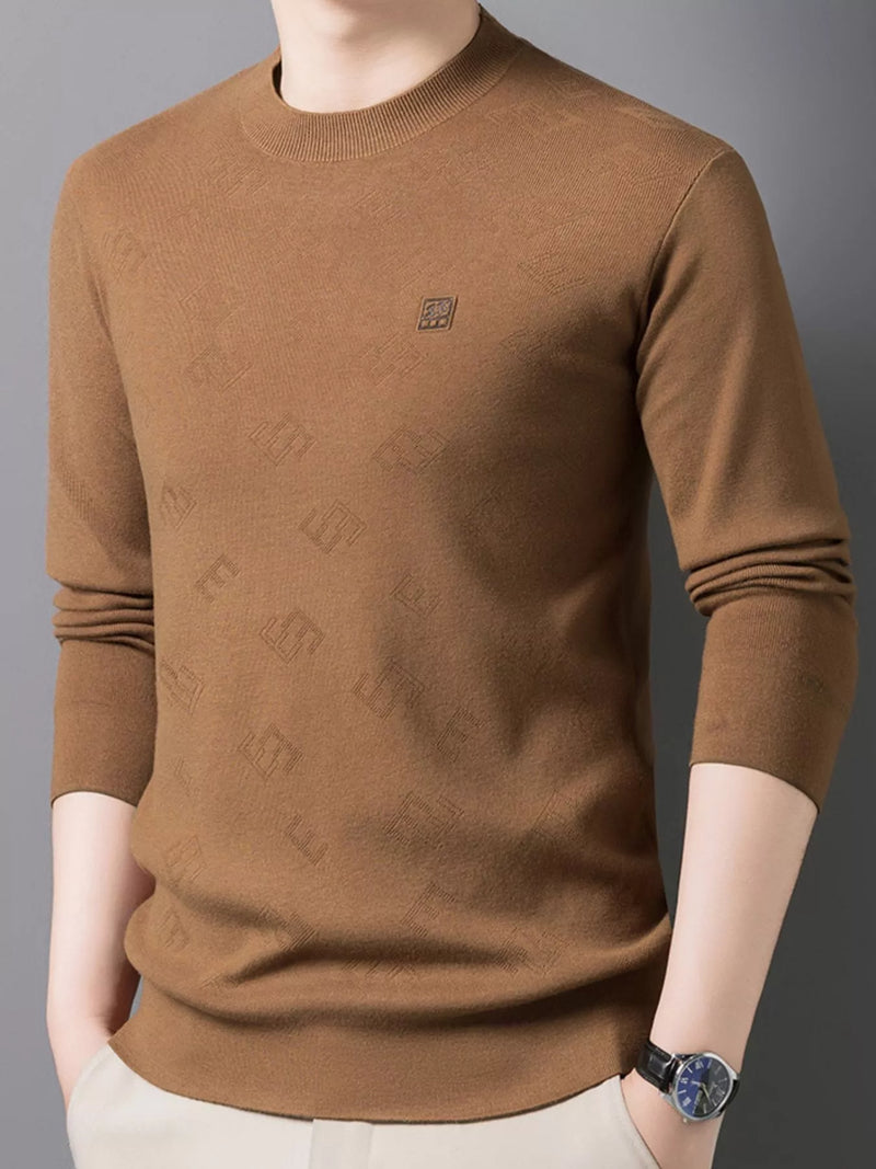 Load image into Gallery viewer, Men's Plus Size Round Neck Slim Fit Knit Top