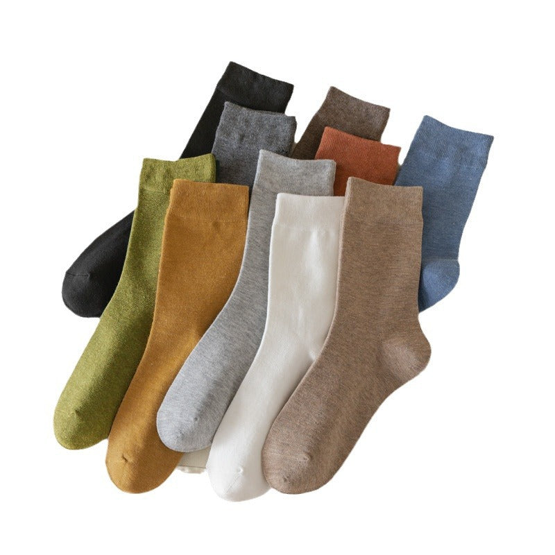 Load image into Gallery viewer, Women's Solid Color Mid-Calf Socks