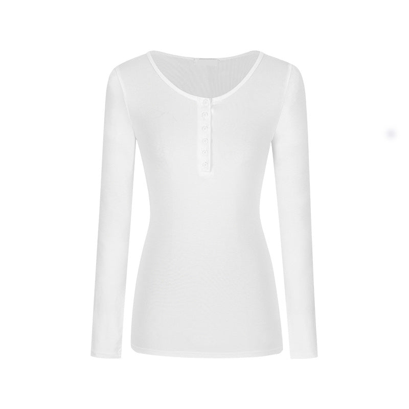 Load image into Gallery viewer, Button-fitted long-sleeved base layer