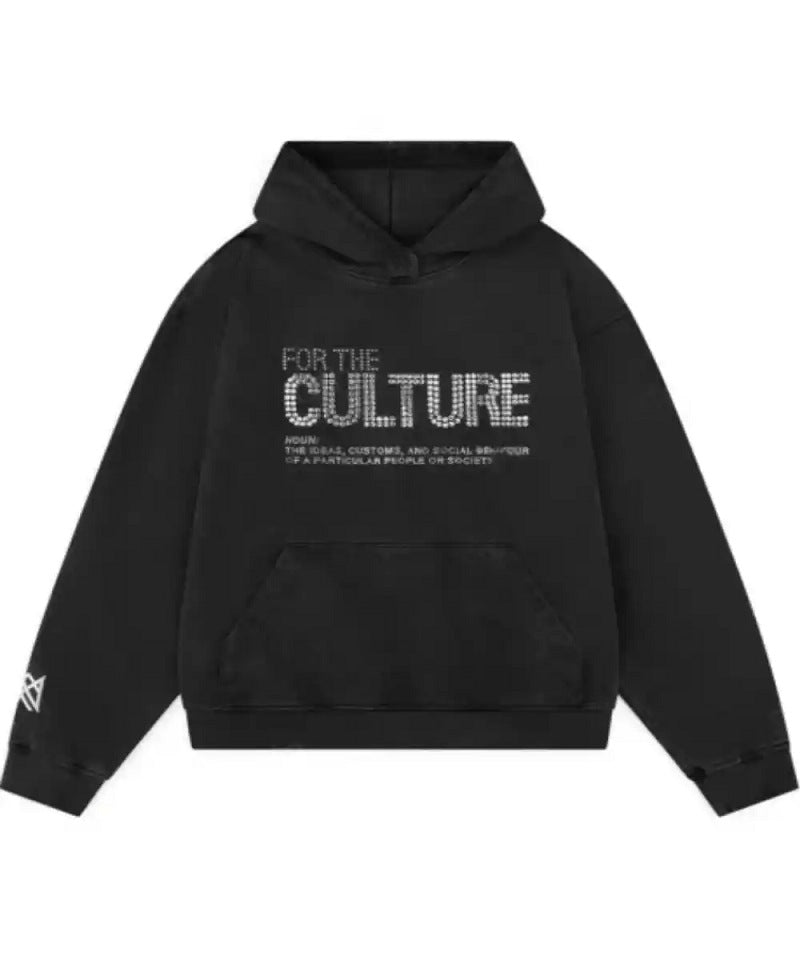 Load image into Gallery viewer, Rhinestone Letter Pullover Hoodie