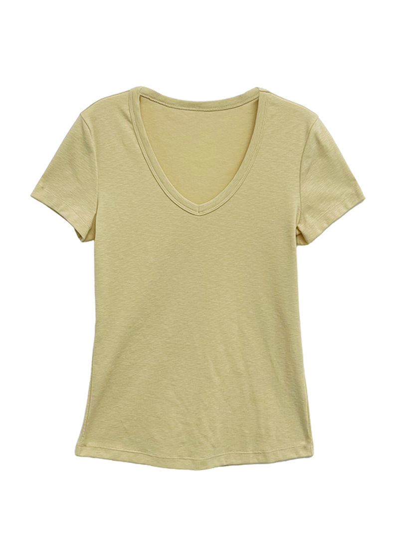 Load image into Gallery viewer, V-Neck Short-Sleeve T-Shirt