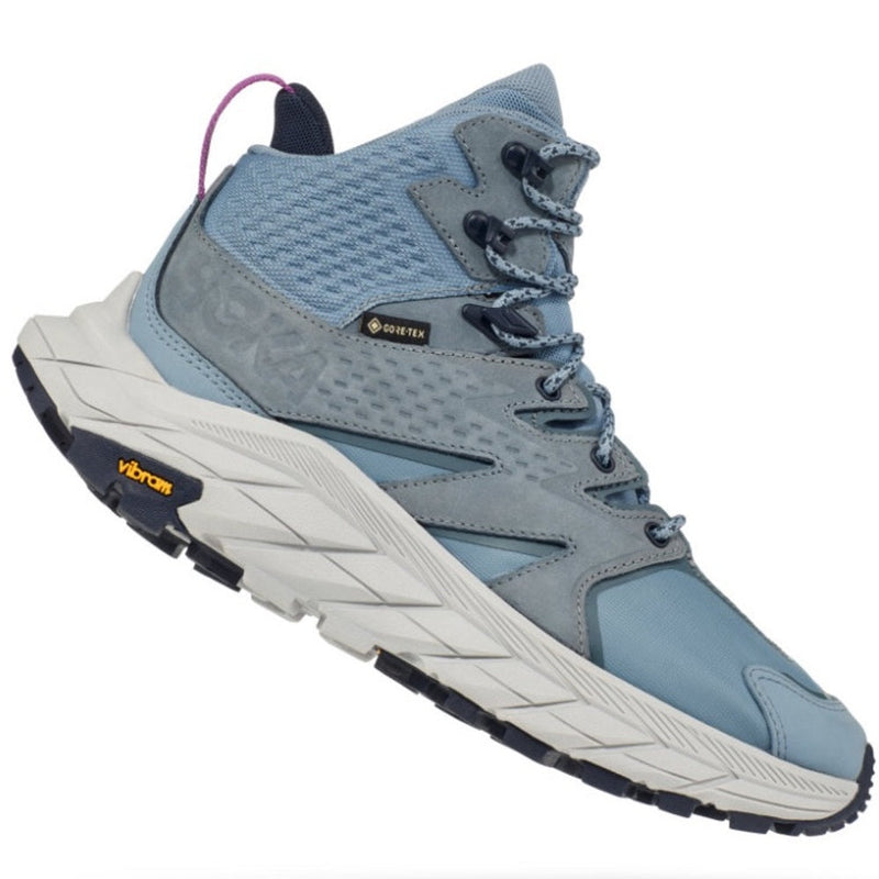 Load image into Gallery viewer, Hoka Anacapa Mid GTX Women’s Hiking Shoes in Harbor Mist Blue Gore Tex Boots