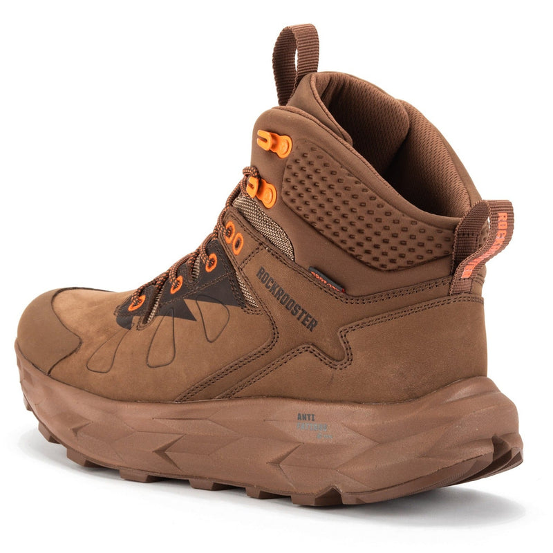 Load image into Gallery viewer, ROCKROOSTER Farmington Brown 6 Inch Waterproof Hiking Boots with VIBRAM®