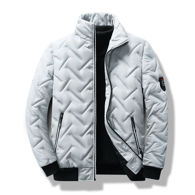 Load image into Gallery viewer, Men's Lightweight Cotton Jacket with Stand Collar
