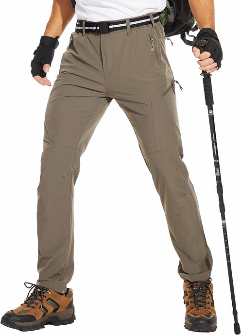 Men's Lightweight Stretch Travel Hiking Pants - Quick-Dry 