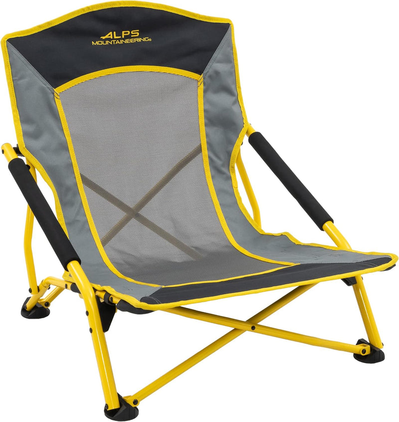 Load image into Gallery viewer, Rendezvous Low Camping Chairs for Adults with Arms, Cool Mesh Center, Carry Bag
