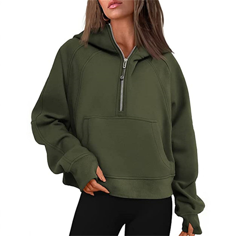 Load image into Gallery viewer, Fleece-Lined Half-Zip Sweatshirt

