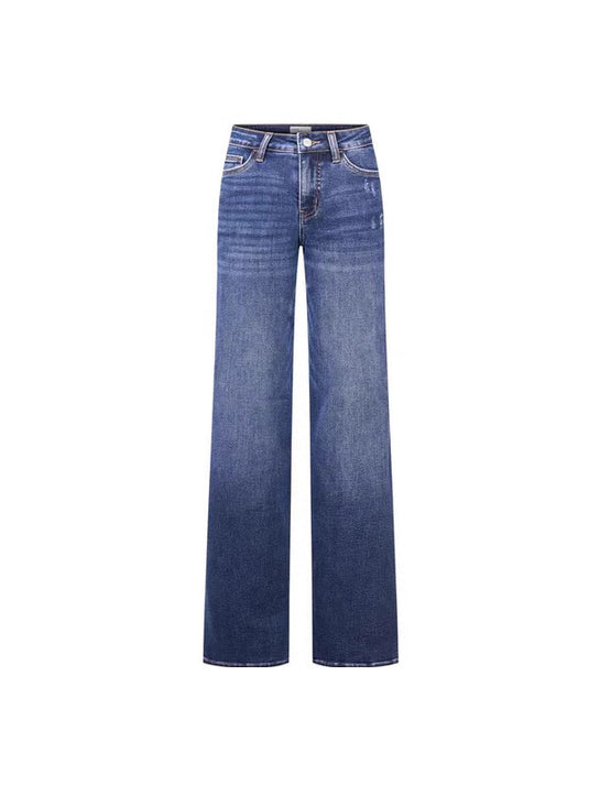 Women's High Waist Straight Leg Stretch Jeans