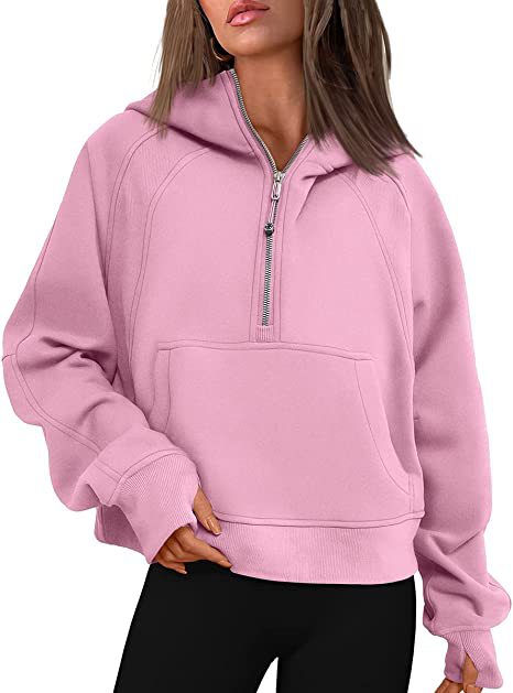 Fleece-Lined Half-Zip Sweatshirt