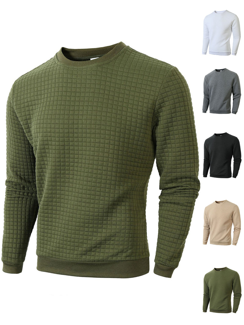 Load image into Gallery viewer, Men's Checkered Long Sleeve Sweatshirt
