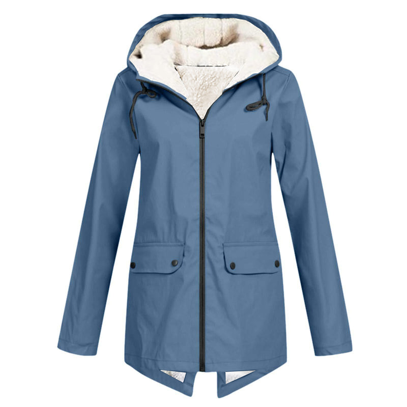 Load image into Gallery viewer, Fleece Lined Waterproof Windproof Hooded Jacket
