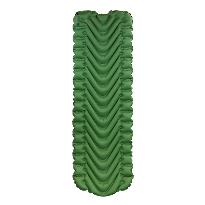 Klymit Static V Sleeping Pad Durable Camping Inflatable Mattress, Green