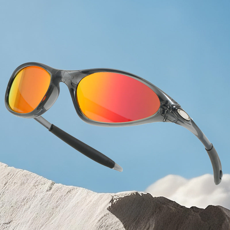 Load image into Gallery viewer, Retro oval outdoor cycling sunglasses
