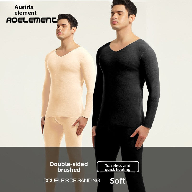 Load image into Gallery viewer, Mens Fleece Lined Thermal Underwear Set
