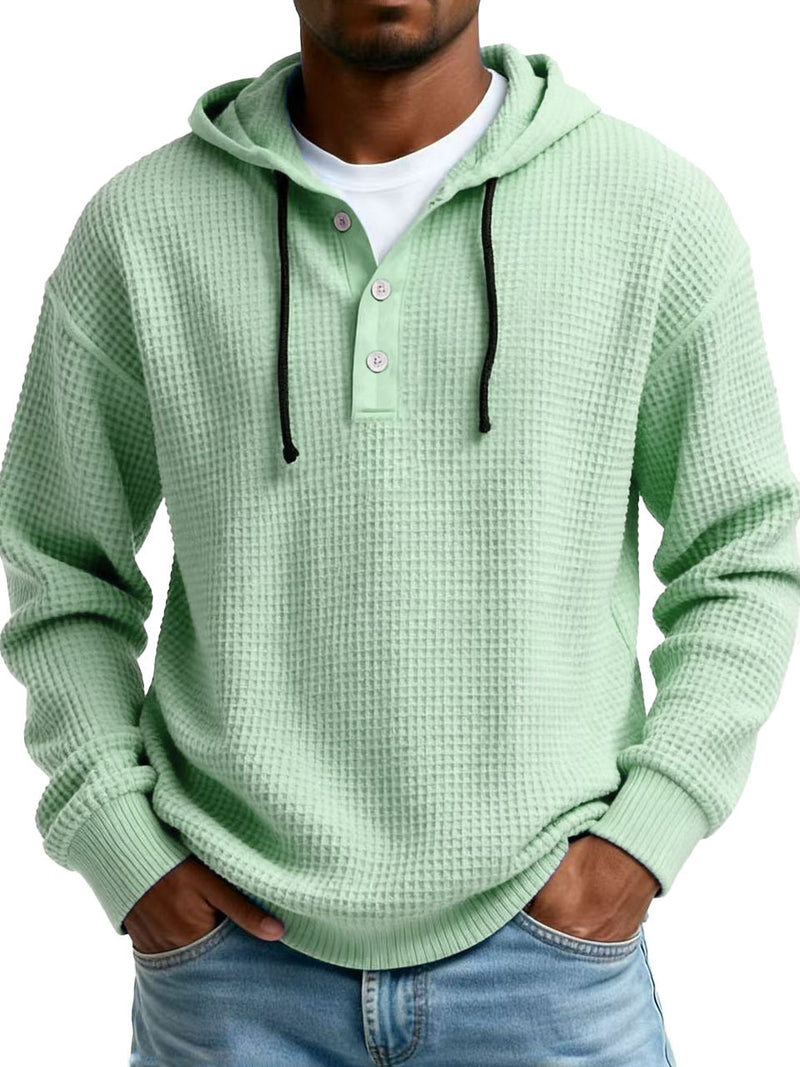 Load image into Gallery viewer, Men's Digital Print Ribbed V-Neck Half-Zip Sweatshirt
