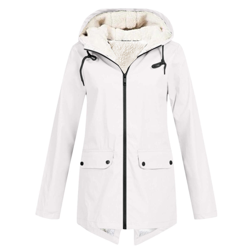 Load image into Gallery viewer, Fleece Lined Waterproof Windproof Hooded Jacket
