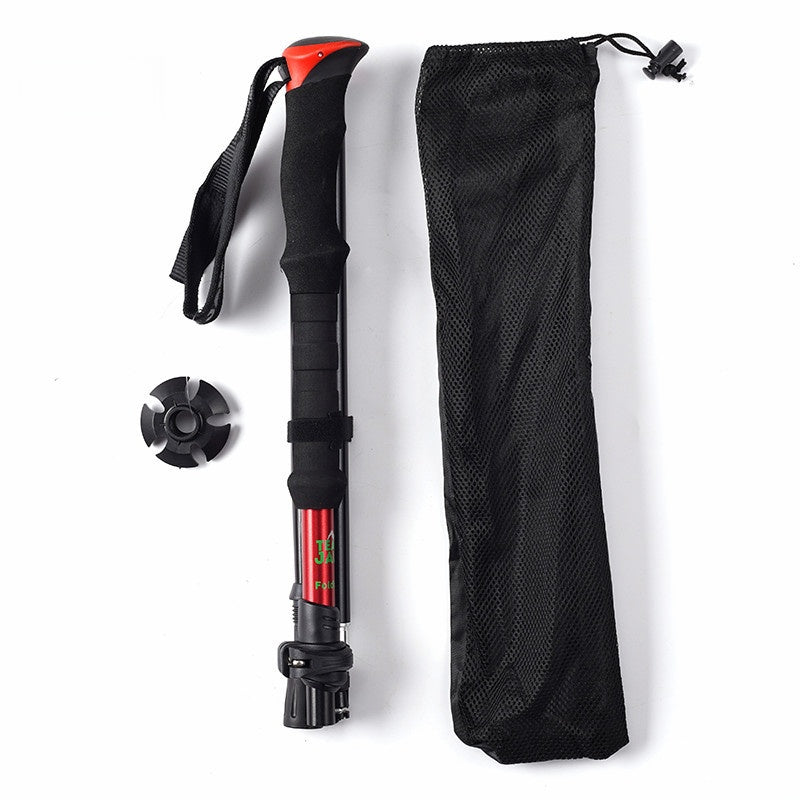Load image into Gallery viewer, Four-Section Telescopic Aluminum Hiking Pole
