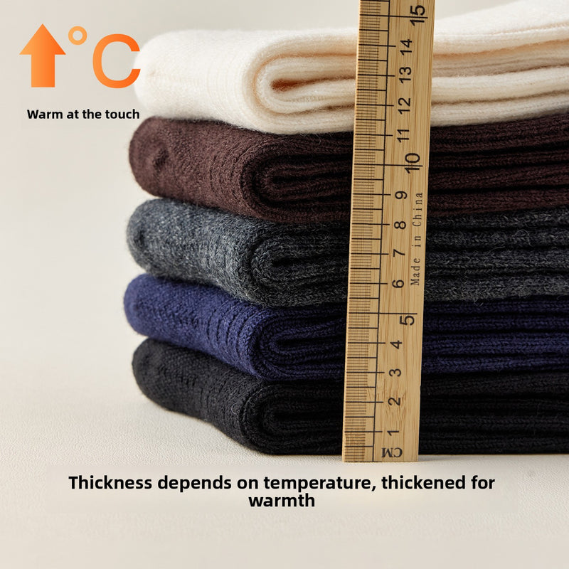 Load image into Gallery viewer, Fleece Lined Wool Socks for Men
