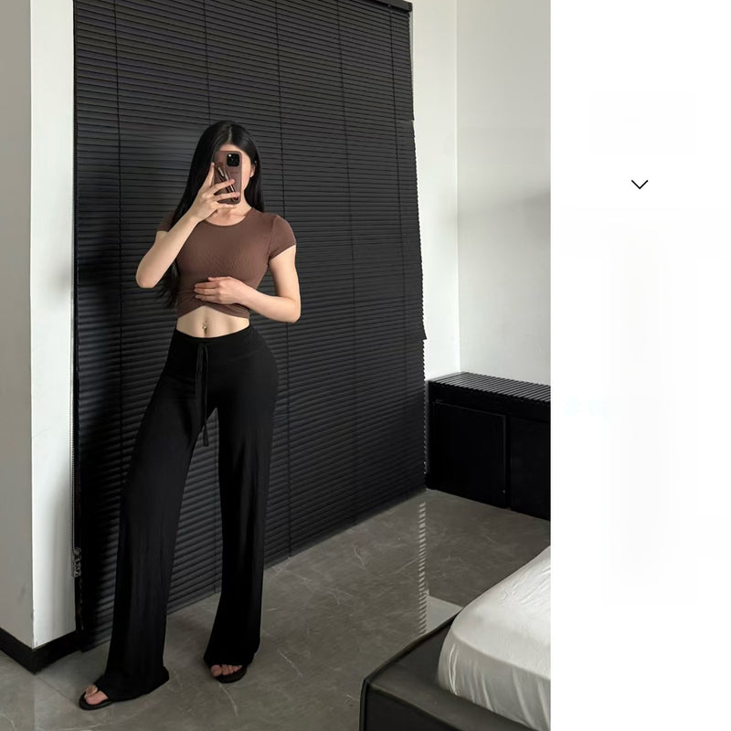 Load image into Gallery viewer, Womens High Waisted Wide Leg Yoga Pants Modal Fitness Pants
