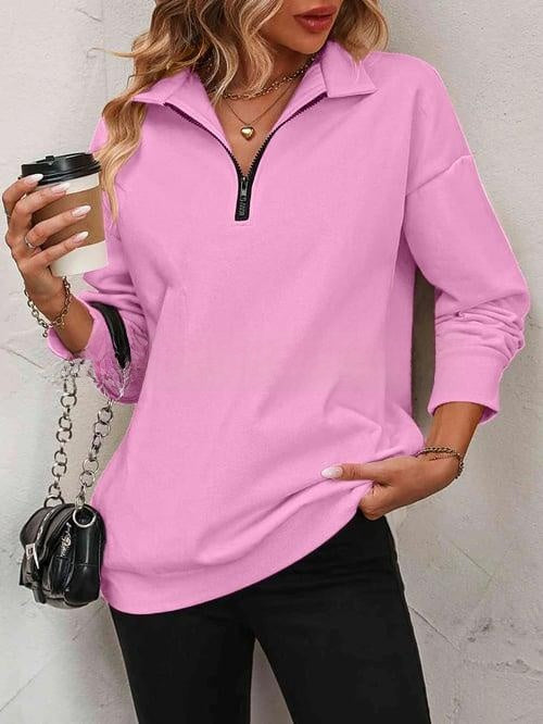 Zip-Collar Sweatshirt