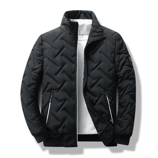 Men's Lightweight Cotton Jacket with Stand Collar
