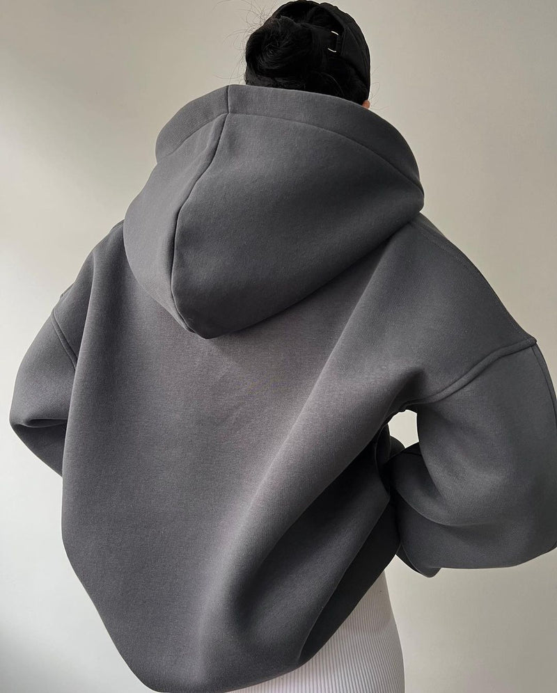 Load image into Gallery viewer, Thick-fabric hooded long-sleeved versatile hoodie
