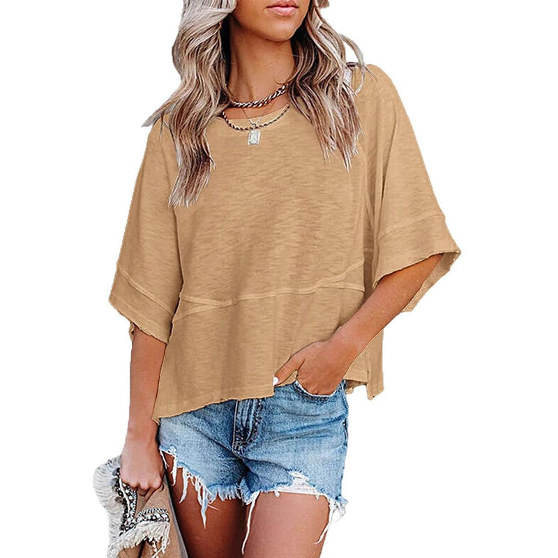 Load image into Gallery viewer, Women's Bell Sleeve Loose Fit T-Shirt

