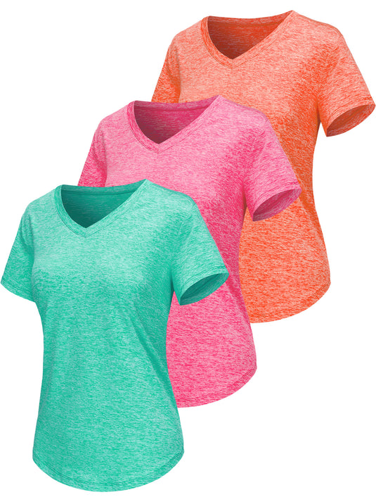 Women's Quick-Dry V-Neck Sports Shirts