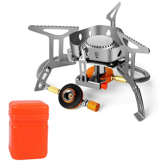 3500W Portable Mini Camping Stove Butane Propane Burner for Camping Hiking