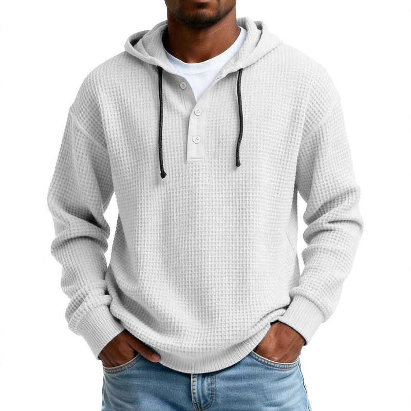 Load image into Gallery viewer, Men's Digital Print Ribbed V-Neck Half-Zip Sweatshirt
