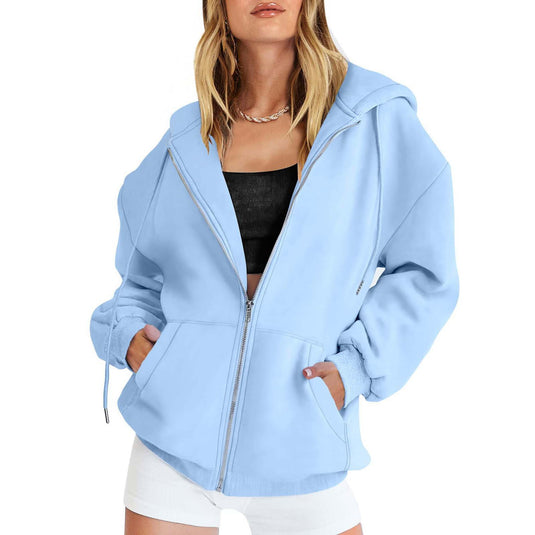 Casual Drawstring Hoodie with Pockets