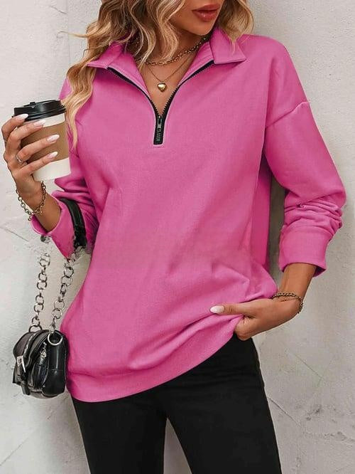 Load image into Gallery viewer, Zip-Collar Sweatshirt
