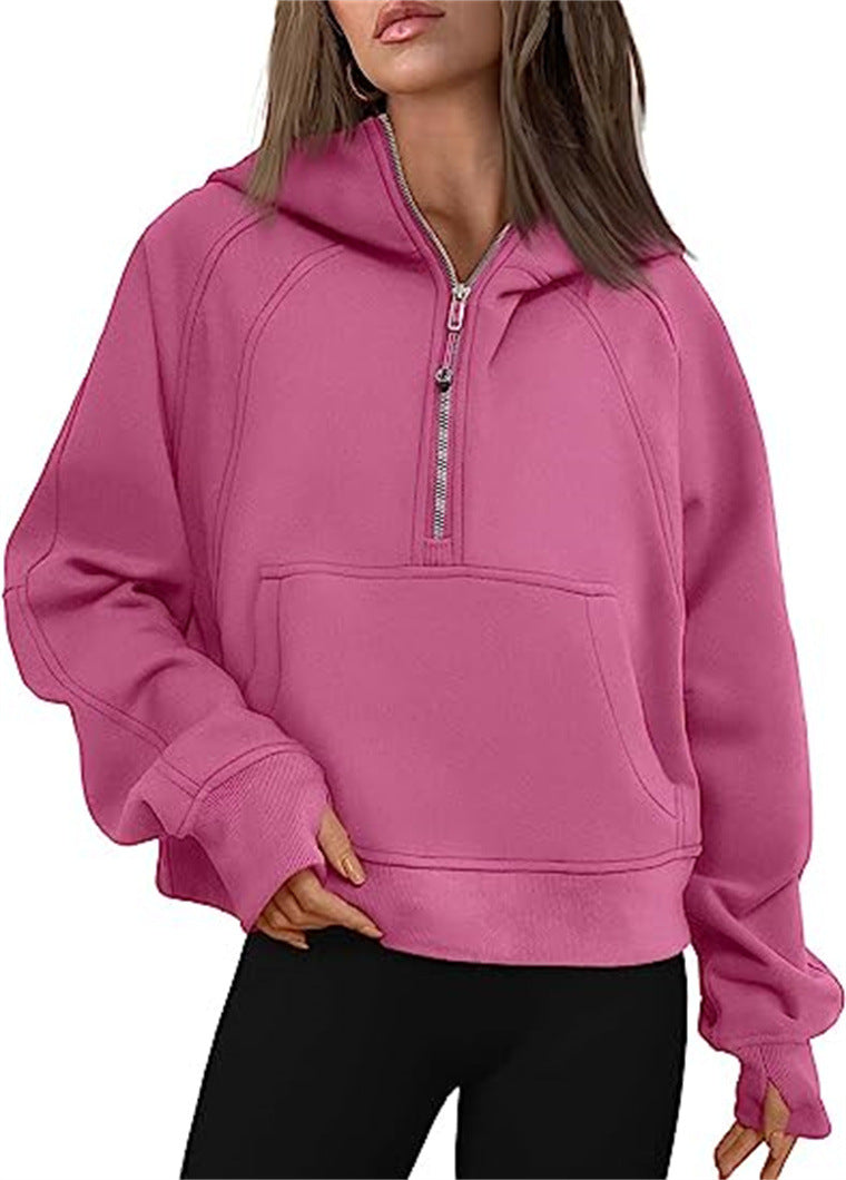 Load image into Gallery viewer, Fleece-Lined Half-Zip Sweatshirt
